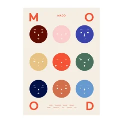 9 Moods poster, 50x70 cm