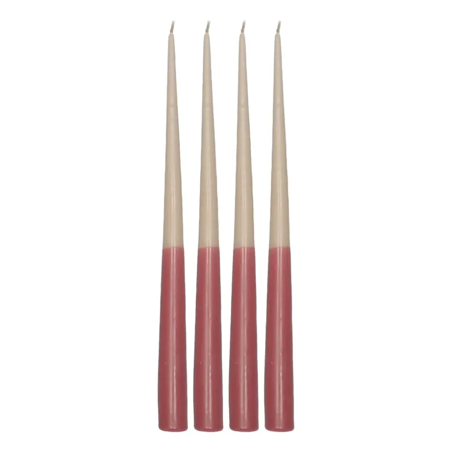 Affinity antikljus tvåfärgade 4-pack 32cm, Beige-red