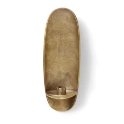 Agapé väggljusstake, Brass finish