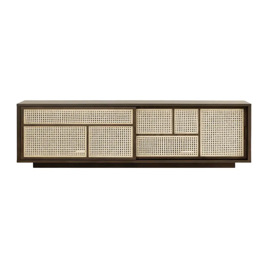 Air sideboard low, Mörk ek
