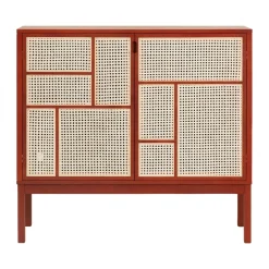 Air sideboard, Red, 120x110 cm, med ben