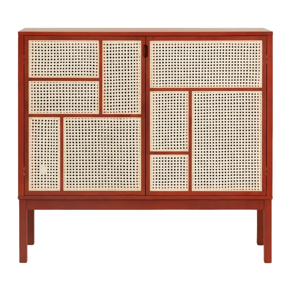 Air sideboard, Red, 120x110 cm, med ben