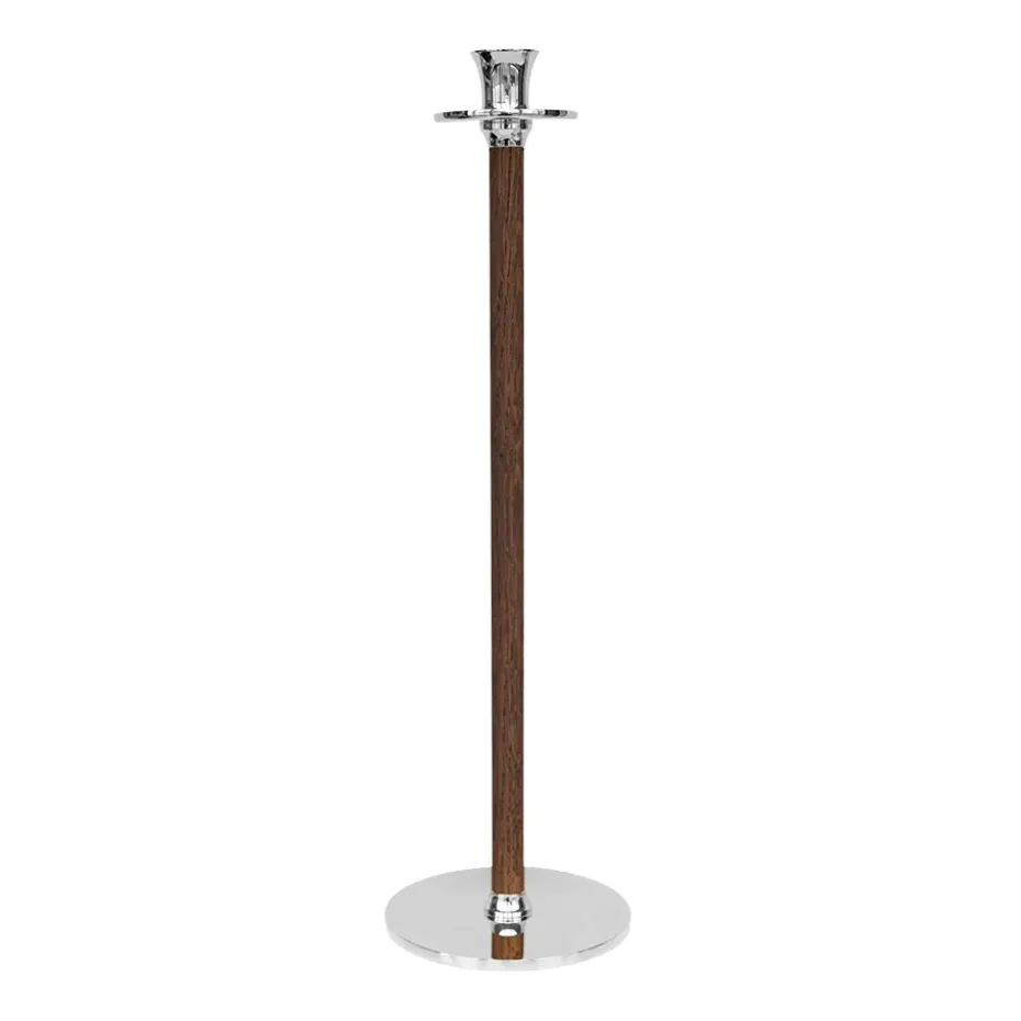 Alto Basso ljusstake, Förnicklad mässing
