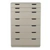 Aoko byrå 7 lådor, Beige
