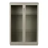 Aoko vitrinskåp 120 cm, Beige