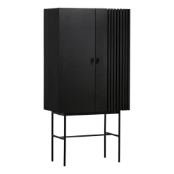 Array skåp, 80 cm, Svartmålad ek