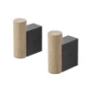 Attach klädhängare 2-pack, Oak-Black