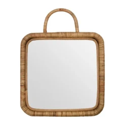 Baki spegel med ram 28x28 cm, Natur