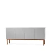Beam sideboard, ljusgrå, stativ i oljad ek