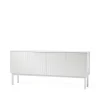 Beam sideboard, vit lack, vitt stativ