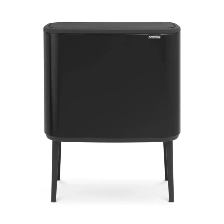 Bo touch bin 11+23 liter, matt svart