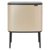 Bo touch bin 36 liter, Metallic Gold