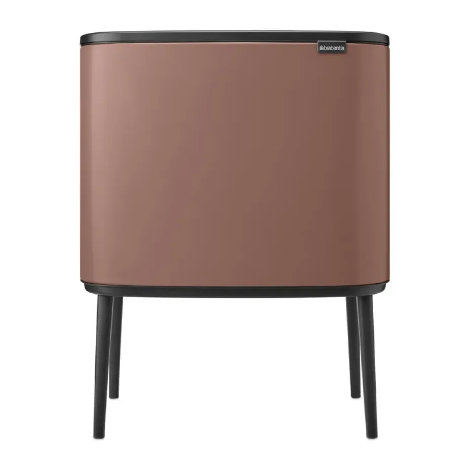 Bo touch bin 11+23 liter, Satin Taupe