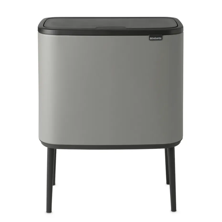 Bo touch bin 3x11 liter, Mineral concrete grey