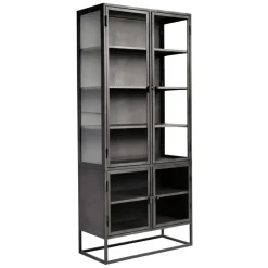 Boston High Cabinet 200 cm, Black