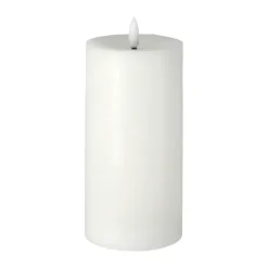Bright Melt blockljus LED 17,5 cm, Vit