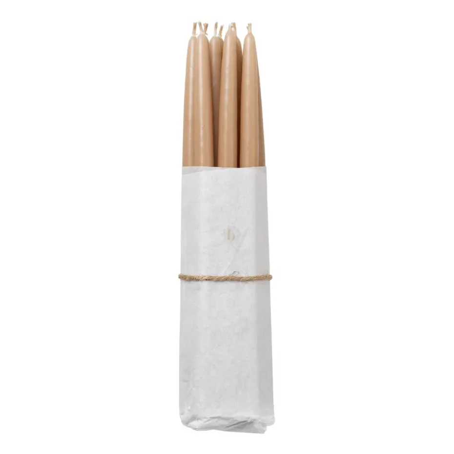Broste Copenhagen doppade antikljus 10-pack, Walnut