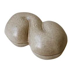 Bun skål med lock 11x18 cm, Beige