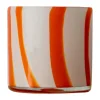 Calore ljuslykta XS Ø10 cm, Orange-white