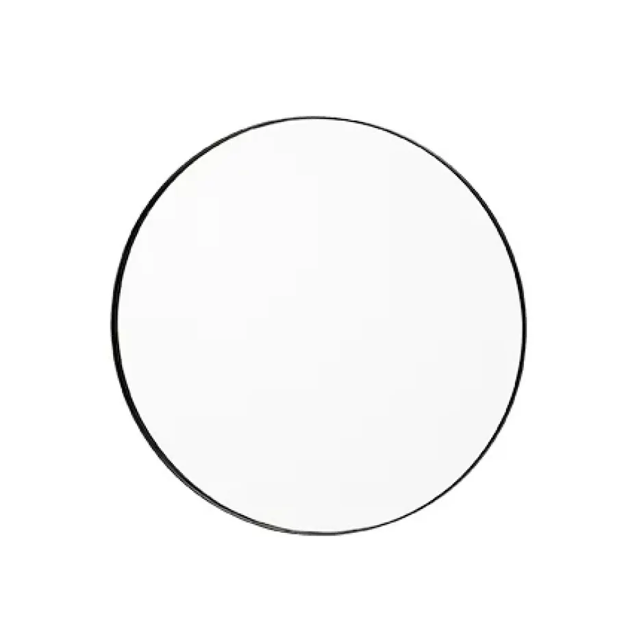Circum spegel small Ø70 cm, klarglas-svart ram