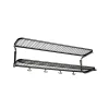 Classic 650 hatthylla, svart/krom, 2 plan, 40 cm
