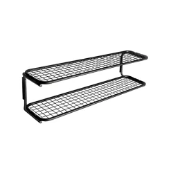Classic 650 skohylla, svart/svart, 2 plan, 120 cm
