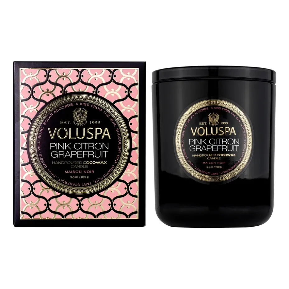 Classic Maison Noir doftljus 60 timmar, Pink Citron Grapefruit
