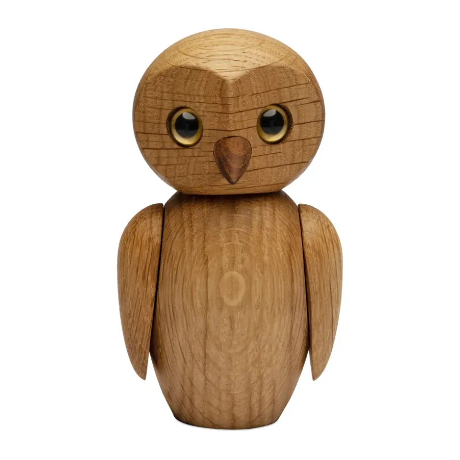 Clever uggla dekoration 10 cm, Ek