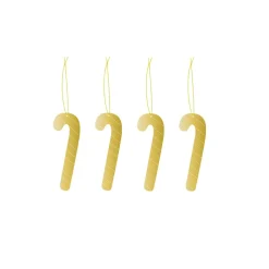 Cooee julhänge mässing 4-pack, Candy cane