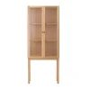 Curiosity skåp med glasdörr 168 cm, Oak