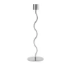 Curved ljusstake 26 cm, Stainless Steel