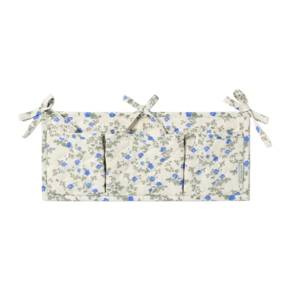 Dainty satin quiltad sängficka, 18x43 cm