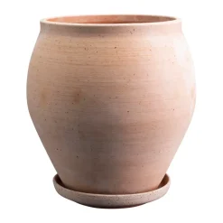 Delphi kruka med fat 2 delar, Rosa, Ø26 cm