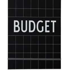 Design Letters budgetbok, Svart