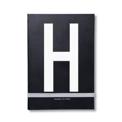 Design Letters personlig anteckningsbok, H