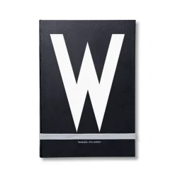 Design Letters personlig anteckningsbok, W