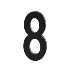 Design Letters siffror aluminium 50 mm, 8