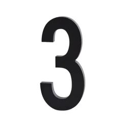 Design Letters siffror aluminium 50 mm, 3