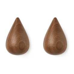 Dropit knopp 2-pack valnöt, Stor