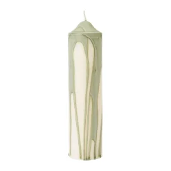 Dryp blockljus, Tea Green, 20 cm