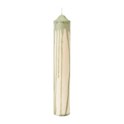 Dryp blockljus, Tea Green, 30 cm
