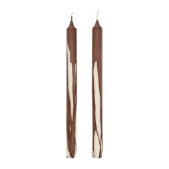 Dryp stearinljus 2-pack, Dark Chocolate