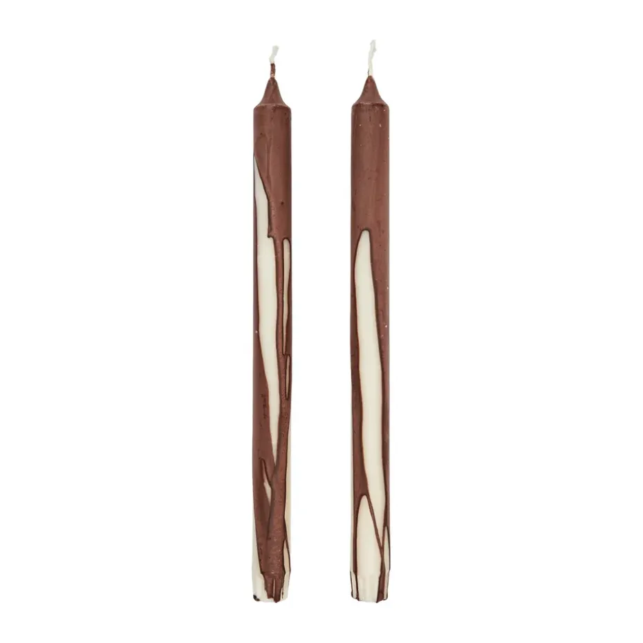 Dryp stearinljus 2-pack, Dark Chocolate