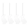 Easter Deco hare påskhänge 4-pack, White