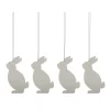Easter Deco hare påskhänge 4-pack, Sand