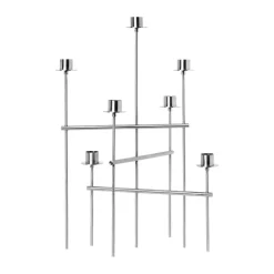 Elysia ljusstake, Brushed stainless steel