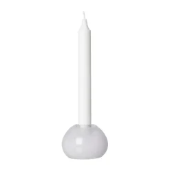 Ernst ljusstake glas Ø7,5 cm, Vit