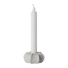 Ernst ljusstake stengods Ø7,5 cm, Naturvit