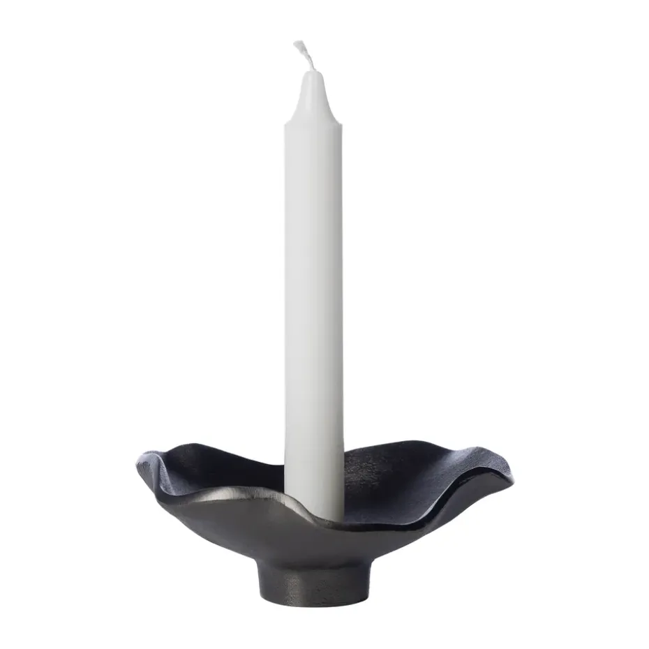 Ernst ljusstake svart aluminium, Ø14 cm