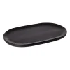 Ernst oval bricka 25x40 cm, Svart